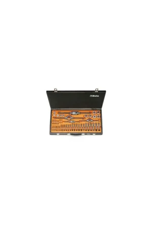 Assortimento di maschi e filiere con accessori in acciaio al cromo filettatura metrica BETA 446/C48 - Maschi, filiere ed elicoidi - BS Macchine