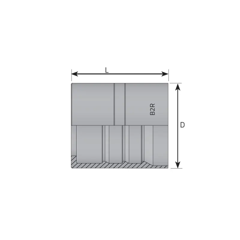 BOCCOLA PER TUBO 3/8" 2ST/R2A A PELARE