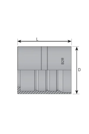 BOCCOLA PER TUBO 5/16" 2ST/R2A A PELARE