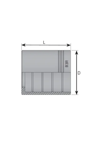 BOCCOLA PER TUBO 3/4" R3/R4 SENZA PELATURA