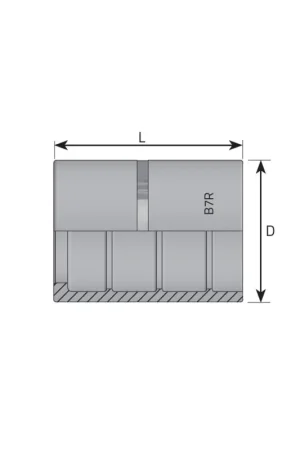 BOCCOLA PER TUBO 3/4" R7/MTH1/R6 SENZA PELATURA