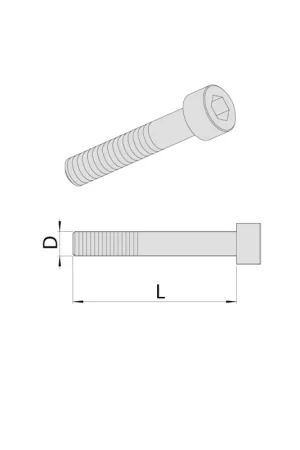 VITE PER COLLARE C5 M6X35 TESTA CILINDRICA