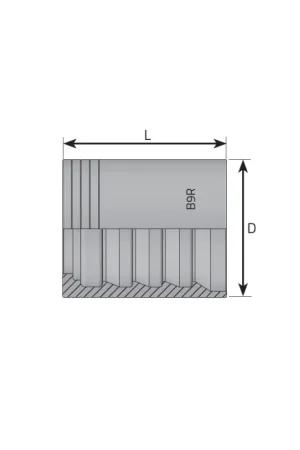 BOCCOLA PER TUBO 1"1/4 R9R-4SP A PELARE