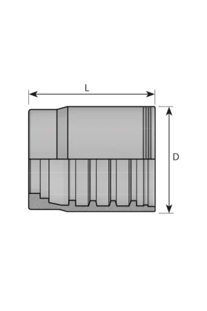 BOCCOLA PER TUBO 3/4" 4SP/4SH/R12/ELASTIK4000/5000 S. PELATURA -RACC. STANDARD