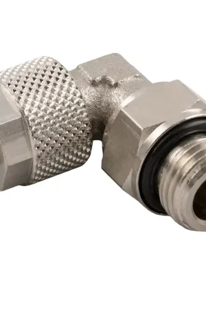 RACCORDO A L MASCHIO CIL. 1/8 GIREVOLE A CALZAMENTO PER TUBO 6X4