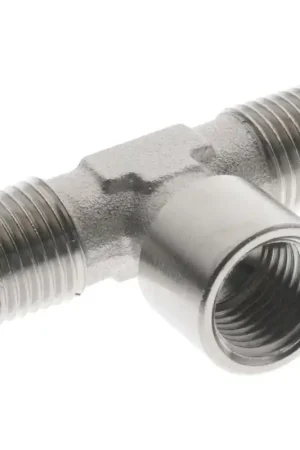 RACCORDO A T 3/8" - FEMMINA CENTRALE - MASCHIO AL BRACCIO