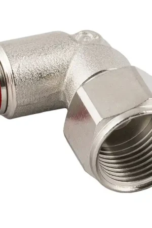 RACCORDO A L FEMMINA 1/4 AUTOMATICO GIREVOLE TUBO 6