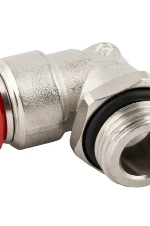 RACCORDO A L MASCHIO CIL. 1/4 AUTOMATICO GIREVOLE TUBO 12